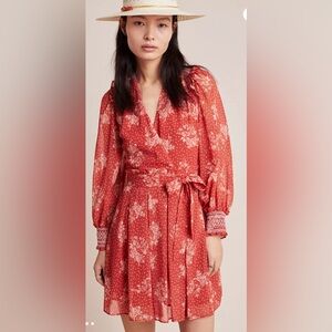 NWT Anthropologie Prato Belted Dress Size Large